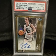 2023-24 Bowman University Chrome Prodigal Playmakers Autographs Caitlin Clark #PPA-CC card