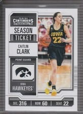 2024 Panini Caitlin Clark Collection College Contenders Caitlin Clark Metalized #CC1 card