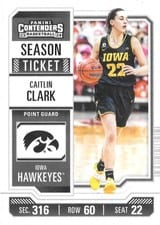 2024 Panini Caitlin Clark Collection College Contenders Caitlin Clark Panini #CC1 card