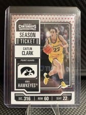 2024 Panini Caitlin Clark Collection College Contenders Caitlin Clark Black #CC2 card
