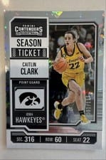 2024 Panini Caitlin Clark Collection College Contenders Caitlin Clark Hearts #CC2 card