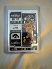 2024 Panini Caitlin Clark Collection College Contenders Caitlin Clark Metalized #CC2 card