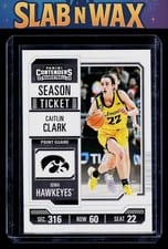 2024 Panini Caitlin Clark Collection College Contenders Caitlin Clark Vortex #CC2 card