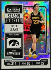 2024 Panini Caitlin Clark Collection College Contenders Caitlin Clark Stars #CC3 card