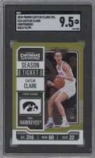 2024 Panini Caitlin Clark Collection College Contenders Caitlin Clark Gold #CC4 card