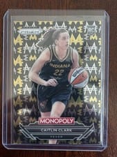 Caitlin Clark 2024 Panini Prizm Monopoly WNBA Millionaire Black card