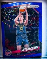 2024 Panini Prizm WNBA Caitlin Clark Blue Velocity #145 card