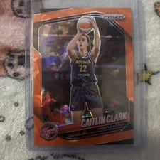 2024 Panini Prizm WNBA Caitlin Clark Orange Ice #22 card