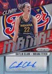 2024 Panini Prizm WNBA Clark-Mania Autographs Caitlin Clark #1 card
