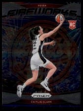 2024 Panini Prizm WNBA Fireworks Caitlin Clark #13 card