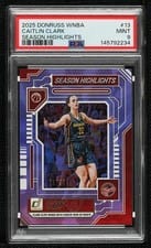 2025-26 Donruss WNBA Season Highlights Caitlin Clark #13 card