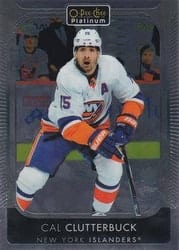 2021-22 O-Pee-Chee Platinum Base Set Cal Clutterbuck #95 card