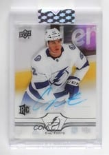 2020-21 Upper Deck Clear Cut Base Set Autographs Cal Foote #CC-CF card