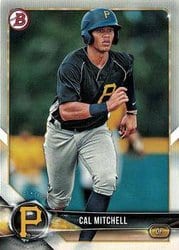 2018 Bowman Draft Base Set Cal Mitchell #BD-45 card