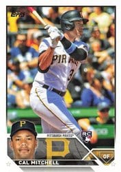 2023 Topps Base Set Cal Mitchell #313 card