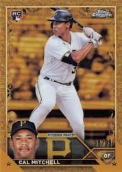 2023 Topps Gilded Collection Base Set Cal Mitchell #148 card