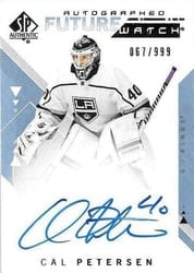 2018-19 SP Authentic Base Set Cal Petersen #225 card