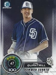 2018 Bowman Scouts Top 100 Cal Quantrill #BTP-47 card