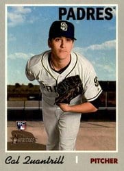 2019 Topps Heritage Base Set Cal Quantrill #613 card
