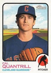 2022 Topps Heritage Base Set Cal Quantrill #51 card