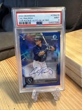 2022 Bowman Chrome Rookie Autographs Cal Raleigh #CRA-CR card