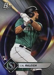 2022 Bowman Platinum Base Set Cal Raleigh #83 card
