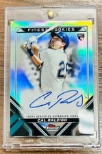 Cal Raleigh 2022 Finest Rookie Design Variations Autographs card