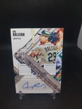 2022 Panini Diamond Kings DK Material Signatures Cal Raleigh #DMS-CR card