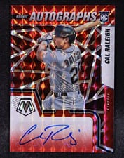 2022 Panini Mosaic Rookie Autographs Cal Raleigh #RAM-CR card