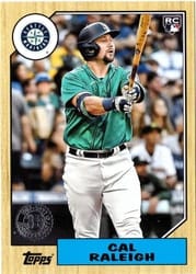 2022 Topps 1987 Topps Baseball (Series 1) Cal Raleigh #T87-72 card