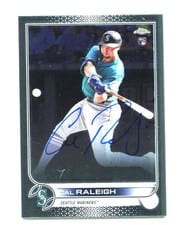 2022 Topps Chrome Rookie Autographs Cal Raleigh #RA-CR card