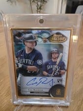 2022 Topps Gold Label Framed Autographs Cal Raleigh #FA-CR card