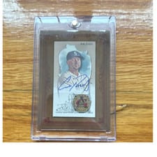 2023 Topps Allen & Ginter Framed Mini Autographs Cal Raleigh #MA-CRA card