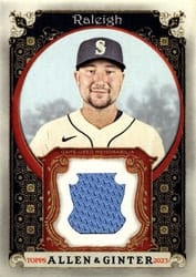 2023 Topps Allen & Ginter Relics (Pattern B) Cal Raleigh #AGRB-CR card