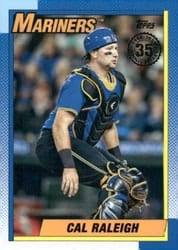 2025 Topps 1990 Topps Baseball (Series Two) Cal Raleigh #90B2-13 card