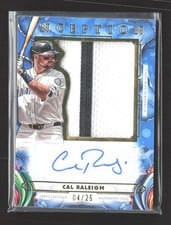 2025 Topps Inception Inception Autograph Jumbo Patch Cal Raleigh #IAJP-CR card
