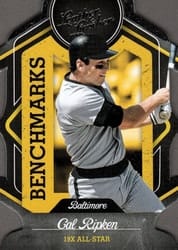 2019 Panini Leather & Lumber Benchmarks Cal Ripken #B-14 card