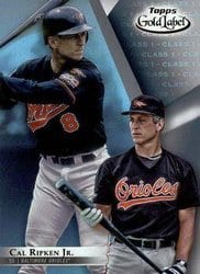 2018 Topps Gold Label Base Set Cal Ripken Jr. #13 card