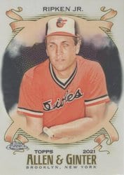 2021 Topps Allen & Ginter Chrome Base Set Cal Ripken Jr. #38 card