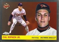 2025 Topps Chrome Platinum Base Set Cal Ripken Jr. #305 card