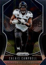 2019 Panini Prizm Base Set Calais Campbell #156 card