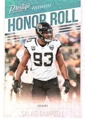 2020 Panini Prestige Honor Roll Calais Campbell #HR-CC card