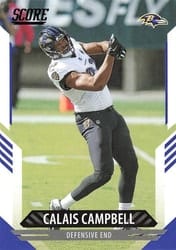 2021 Score Base Set Calais Campbell #92 card