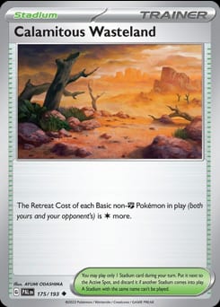 Paldea Evolved Calamitous Wasteland #175 card