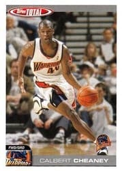 2004-05 Topps Total Base Set Calbert Cheaney #36 card