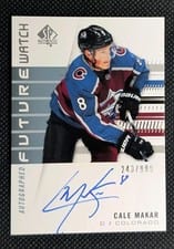 Cale Makar 2019 SP Authentic #149 Autograph card