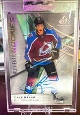 2020-21 Upper Deck Clear Cut Rookie Tribute Autographs Cale Makar #RT-CM card