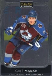 2021-22 O-Pee-Chee Platinum Base Set Cale Makar #96 card