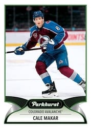 2021-22 Parkhurst Base Set Cale Makar #257 card