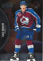 2021-22 SkyBox Metal Universe Base Set Cale Makar #45 card